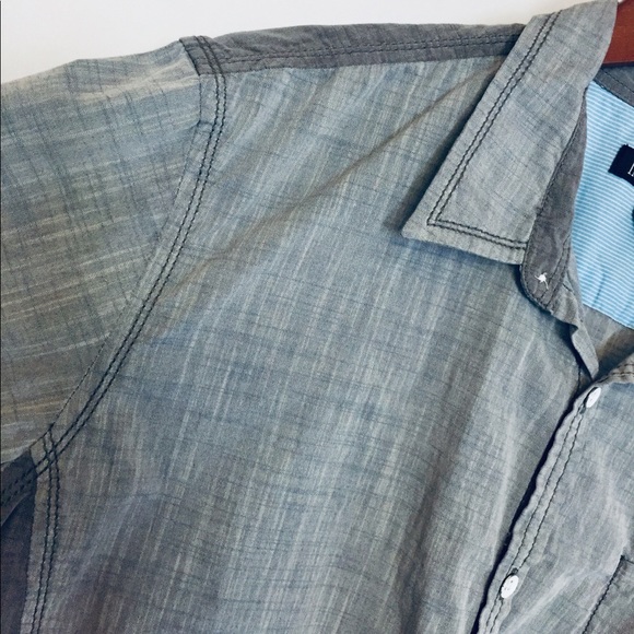 INC International Concepts Button Front Shirt Lg - Picture 5 of 8